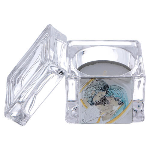 Lembrancinha para casamento 5x5x5 cm vela 2