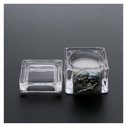 Lembrancinha para casamento 5x5x5 cm vela 3