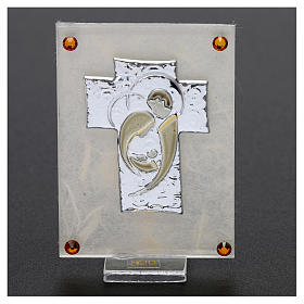 Party favour for Wedding with picture of stylised Holy Family on foil 10x5 cm
