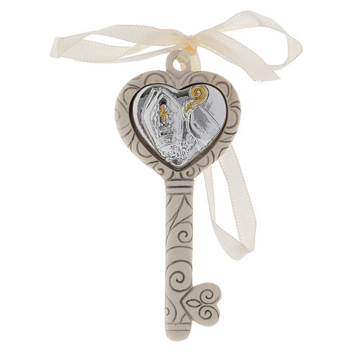 Lembrancinha Chave símbolos Crisma 9x3,7 cm 1