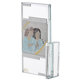 Cadre idée-cadeau avec Anges en cristal 15x10 cm