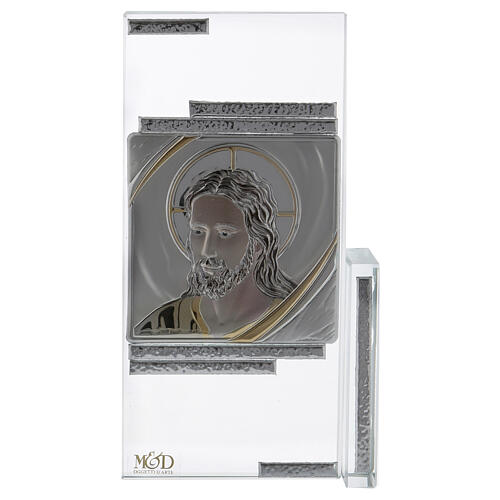 Gift idea Face of Christ of crystal 6x4 in 1