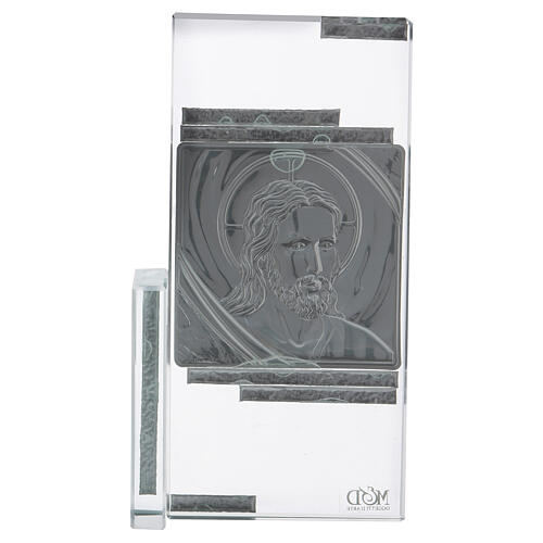 Gift idea Face of Christ of crystal 6x4 in 3