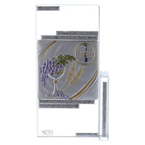 Picture with symbols of Holy Communion on foil 20x10 cm 1