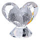 Herz Kristall Bild Heilige Familie Silber Platte 6x6cm s4