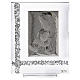 Bild Gottesmutter mit Kind 20x15cm Silber Platte s1