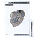 Kristall Bild Heilige Familie auf Silber Platte 10x10cm s1