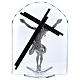 Idée-cadeau en forme d'arc avec Crucifix 30x20 cm s3
