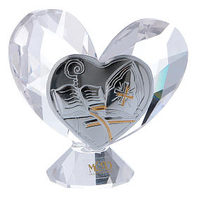 Bomboniere sacre e ricordini: Bomboniera a forma di cuore per la cresima 5x5 cm