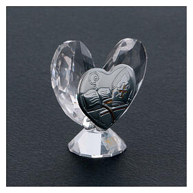 Heart shaped ornament Confirmation favor 2x2 in s2