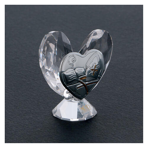 Heart shaped ornament Confirmation favor 2x2 in 2
