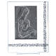 Bild Gottesmutter mit Kind Silber Platte und Glas 25x20cm s3