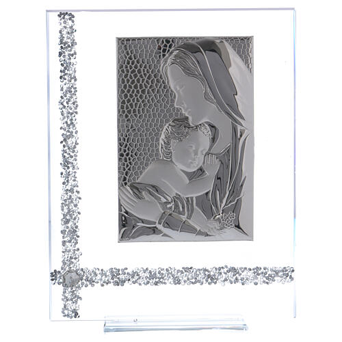 Crystal and glass frame gift idea Maternity 10x8 in 1