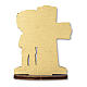 Gastgeschenk Kommunion bedrucktes Kreuz aus Holz mit Jungen, 10x7 cm s2