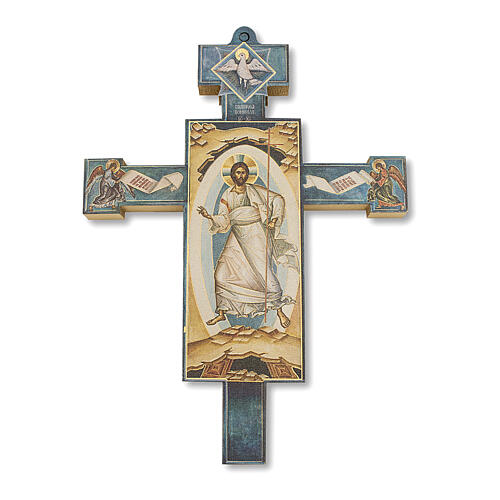 Kreuz Ostern Ikone Auferstehung Jesu, 13,5x9,5 cm 2