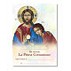 Cruz recuerdo Primera Comunión diploma Icono Jesús y San Juan 13,5x9,5 cm s3