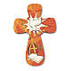 Confirmation Cross with parchment paper Holy Spirit and Symbols of Confirmation 13.5x9.5 cm s2