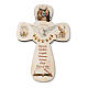 Croce ricordo Cresima diplomino Spirito Santo e Simboli Confermazione 14x9,5 cm s2