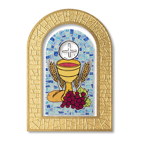 Gastgeschenk Andenken an die Erstkommunion Heiliger Geiste und seine Gaben, 14x9,5 cm 1