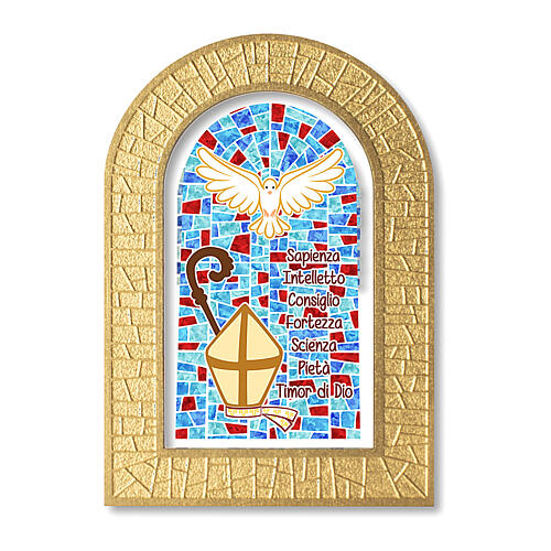 Gastgeschenk Konfirmation mit Symbolen der Eucharistie, 14x8,5 cm 1