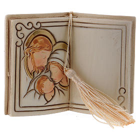 Book-shaped party favour with Holy Family 7 cm