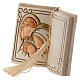 Book shaped ornament Holy Family 3 in s2