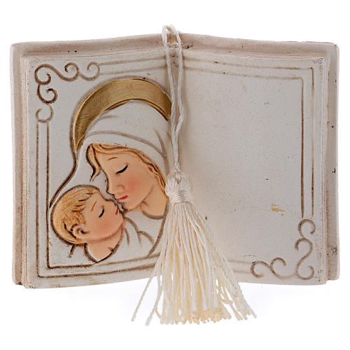 Book-shaped party favour with Virgin Mary and Baby Jesus 7 cm 1