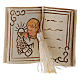 Book-shaped party favour with praying girl 6 cm s1