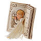 Book shaped ornament Girl in prayer 2.8 in s2