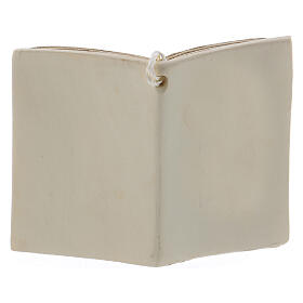 Book shaped ornament chalice and grapes 3 in s3