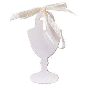 Chalice wall ornament with girl 3.5 in resin s2