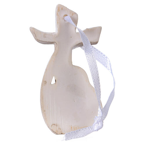 Stylised cross, Holy Family, 5.5 cm, resin 2