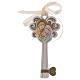 Key-shaped party favour with Holy Family in resin 11 cm s1