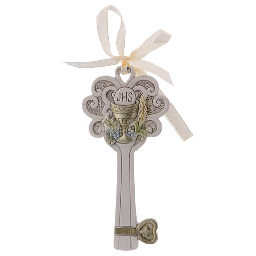 Gastgeschenk in Form eines Schlüssels aus Harz IHS, 11 cm 1
