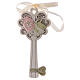 Key shaped favor mitre and crozier 4 in resin s1