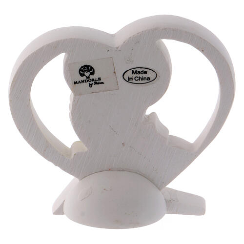 Heart shaped standing ornament chalice and host resin 2.5 in 2