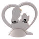 Heart-shaped party favour with girl 6 cm s2