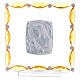 Quadro com cristais transparentes e prata bilaminada Maternidade 20x15 cm s3