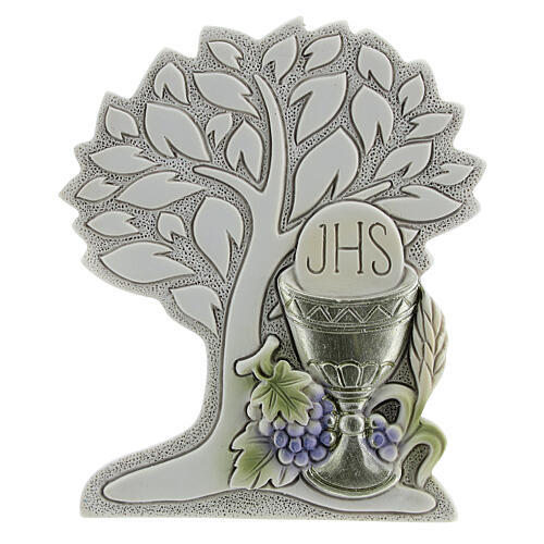 First Communion favour, tree of life, silver-coloured chalice, 9 cm 1