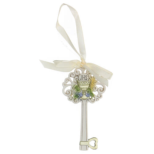 Key Holy Communion souvenir with ribbon 4 in resin 1