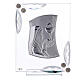 Glass picture, girl's First Communion, silver laminate, 15x10 cm s1