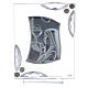 Glass picture, girl's First Communion, silver laminate, 15x10 cm s3