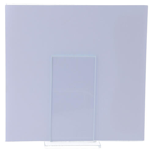 Photo frame, Baptism, pink card, silver laminate, 17x17 cm 3