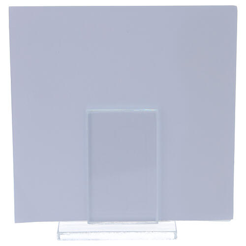 Photo frame 10x10 cm, Baptism gift idea, pink, silver laminate 3
