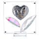 Picture heart Confirmation crystal petals 3x3 in s1