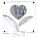Picture heart Confirmation crystal petals 3x3 in s3