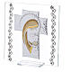 Picture Cross double laminated silver and rhinestones Maternity 5x5 in s2