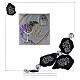 Picture glass and slate Communion symbols and rhinestones s1