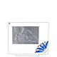 Glass picture Holy Family and blue flower s3