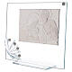 Glass picture with white flower Holy Family s2
